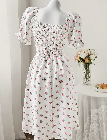 Rochie medie SHEIN CURVE, alb