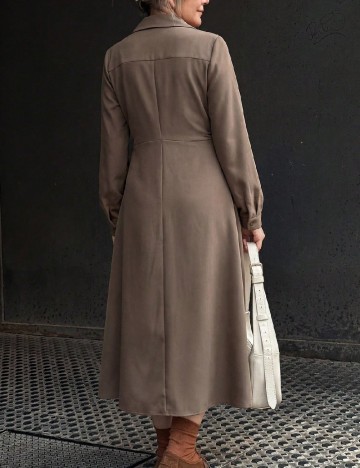 Rochie medie Dazy, maro