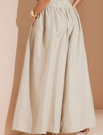 Pantaloni SHEIN CURVE, bej