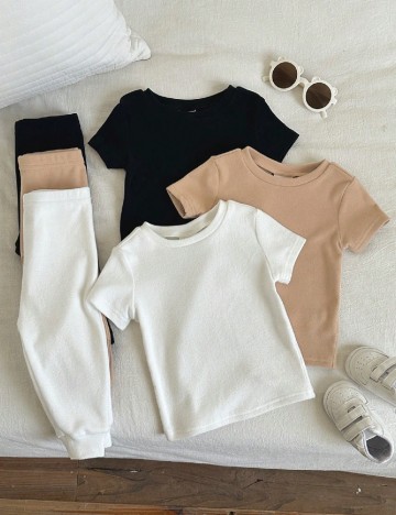 Set compleuri 3 bucati Shein Kids, mix culori