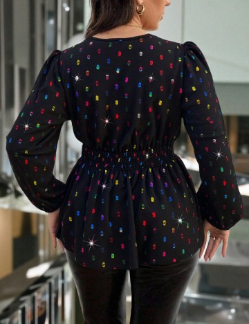 Bluza SHEIN CURVE, negru