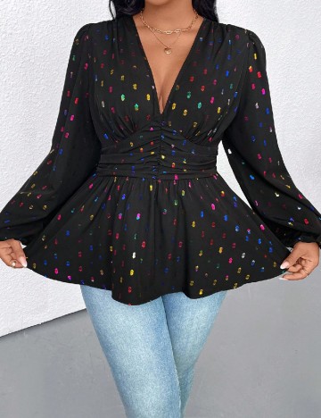 Bluza SHEIN CURVE, negru