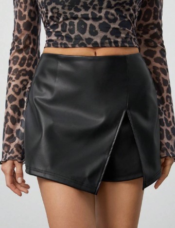 Fusta pantalon SHEIN, negru