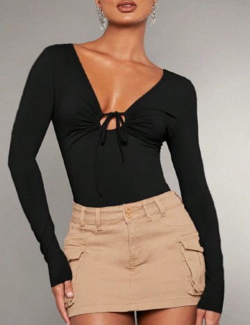 Top SHEIN, negru