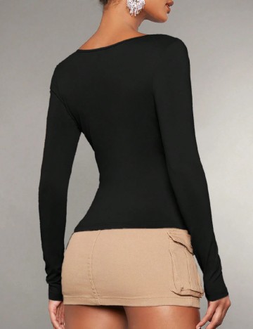 Top SHEIN, negru
