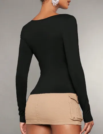 Top SHEIN, negru