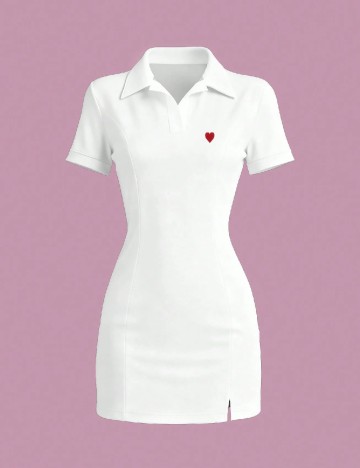 Rochie scurta SHEIN, alb