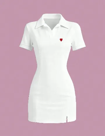 Rochie scurta SHEIN, alb