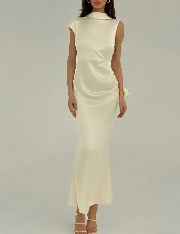 Rochie lunga SHEIN, crem
