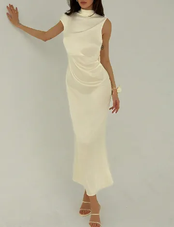 Rochie lunga SHEIN, crem