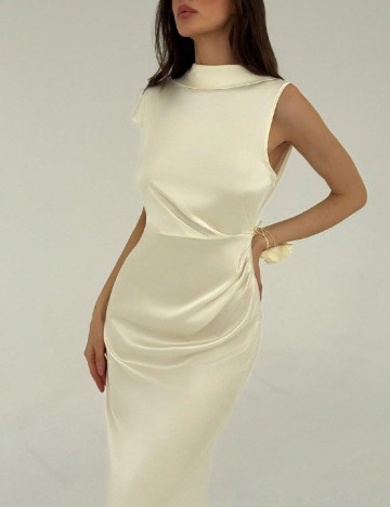 Rochie lunga SHEIN, crem