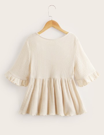 Bluza Shein Kids, crem