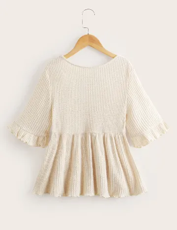 Bluza Shein Kids, crem