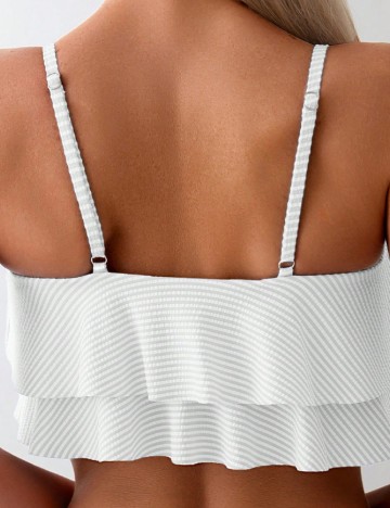 Costum de baie SHEIN, alb