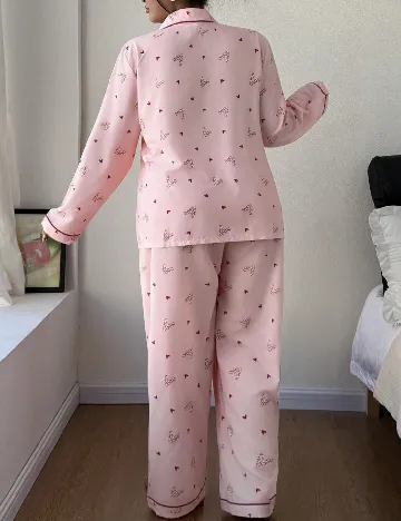 Pijama SHEIN CURVE, roz