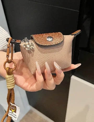 Mini portofel SHEIN, maro