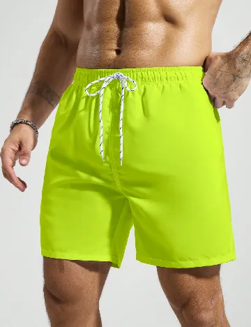 Short de baie SHEIN, verde neon