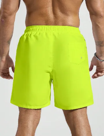 Short de baie SHEIN, verde neon
