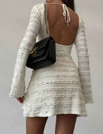 Rochie scurta SHEIN, ecru