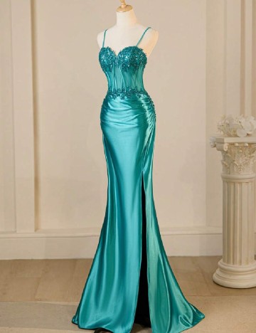 Rochie lunga SHEIN, turcoaz