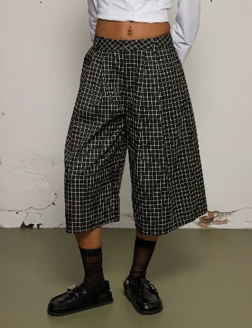 Pantaloni trei sferturi SHEIN, negru