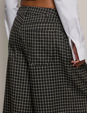 Pantaloni trei sferturi SHEIN, negru