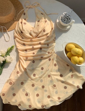 Rochie scurta SHEIN, galben