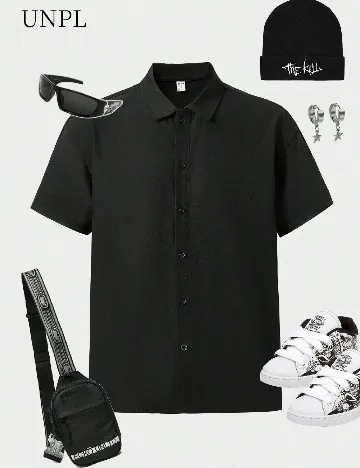 Camasa Shein Kids, negru