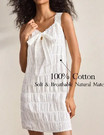 Rochie de noapte SHEIN, alb