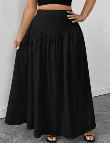 Fusta SHEIN CURVE, negru
