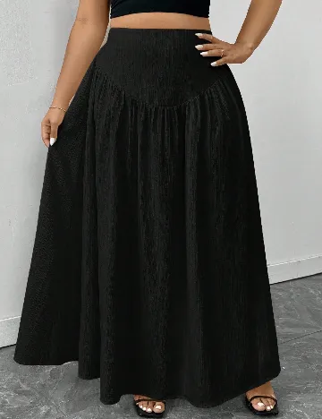 Fusta SHEIN CURVE, negru