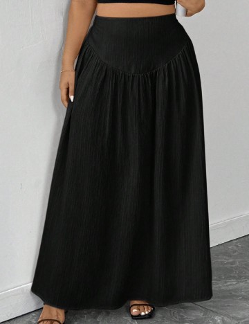 Fusta SHEIN CURVE, negru