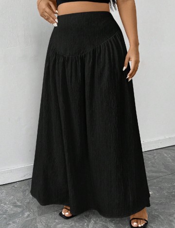 Fusta SHEIN CURVE, negru