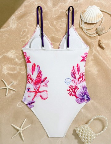 Costum de baie Shein Kids, alb