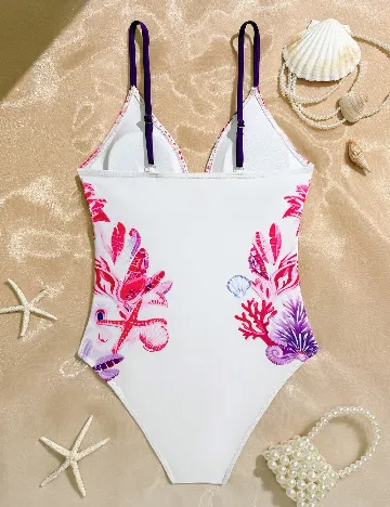 Costum de baie Shein Kids, alb
