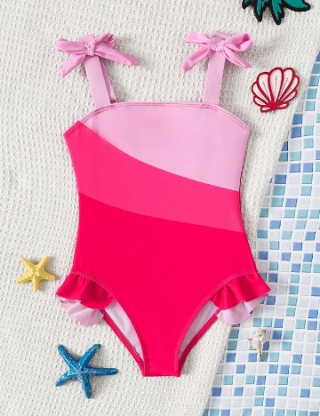 Costum de baie Shein Kids, roz