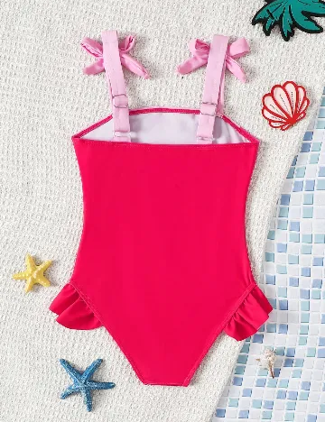 Costum de baie Shein Kids, roz