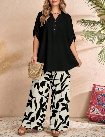 Compleu SHEIN CURVE, negru