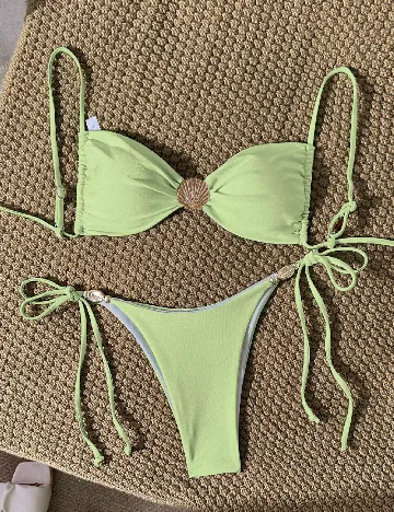 Costum de baie SHEIN, verde
