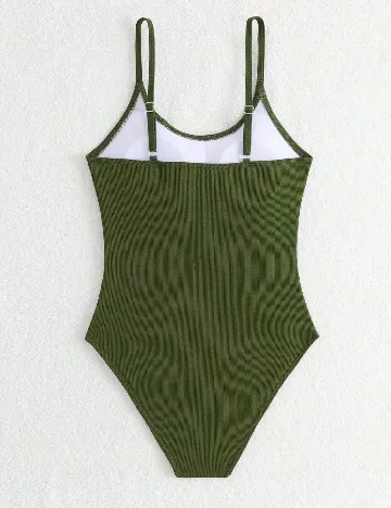 Costum de baie Shein Kids, verde