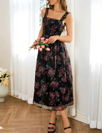 Rochie medie SHEIN, floral print
