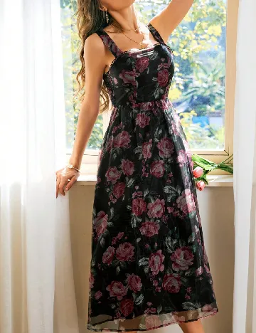 Rochie medie SHEIN, floral print
