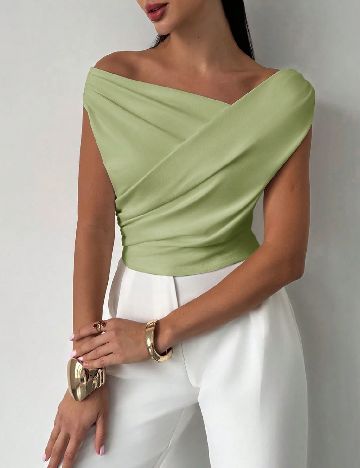 Top SHEIN, verde