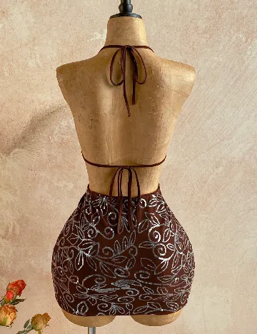 Rochie scurta SHEIN, maro