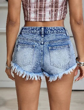 Pantaloni scurti SHEIN, albastru
