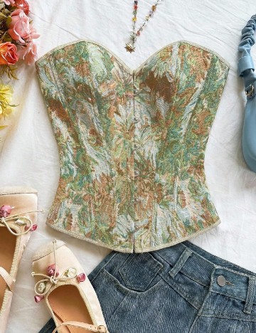 Corset SHEIN, verde