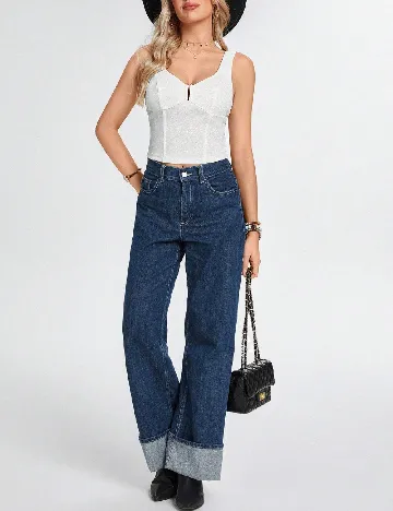 Top SHEIN, alb