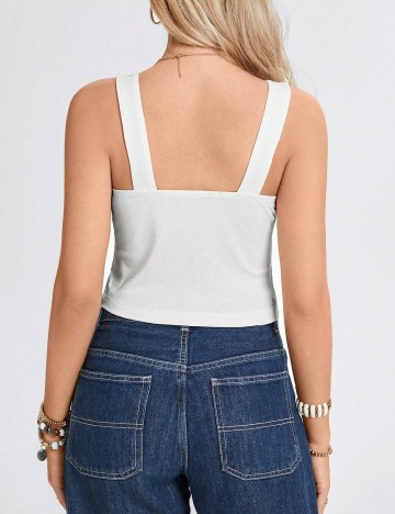 Top SHEIN, alb