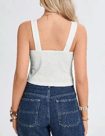 Top SHEIN, alb