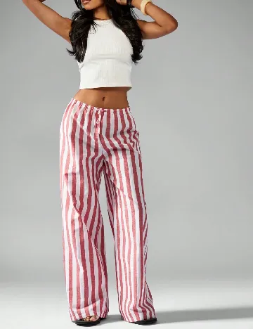 Pantaloni Missguided, rosu
